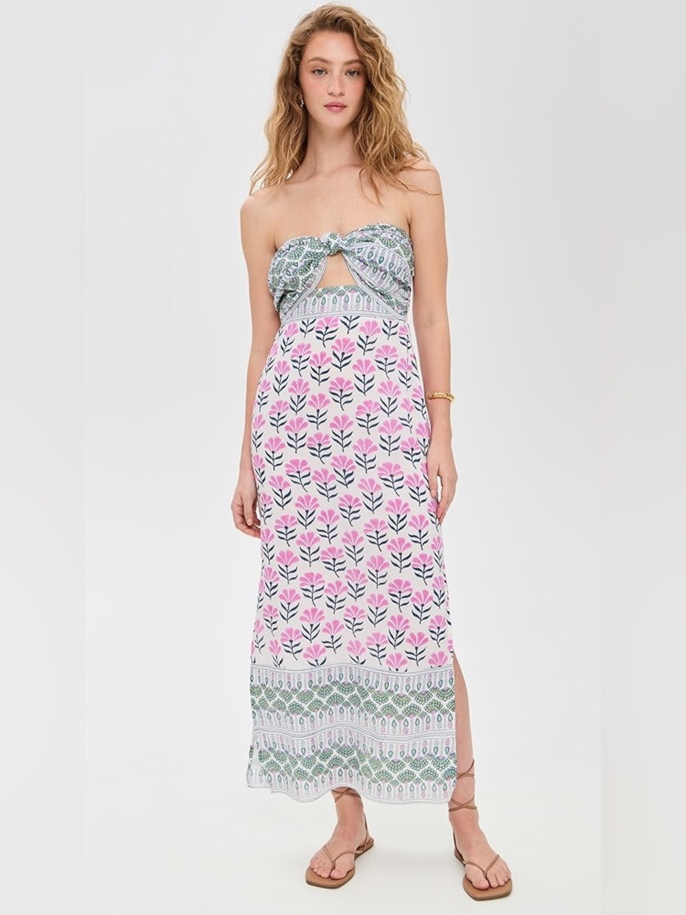 BELL Bowie Maxi Dress XS - Fuchsia Navy Flower